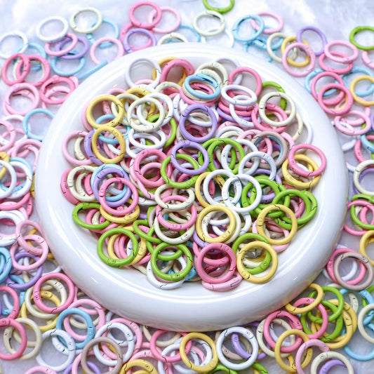 Key Ring-Macaron spring clasp, 2.5mm diameter, DIY accessory