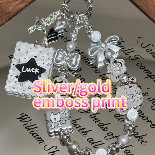 【VIC POT B】Metal embossed customization gold/silver  print style Advanced customization new process